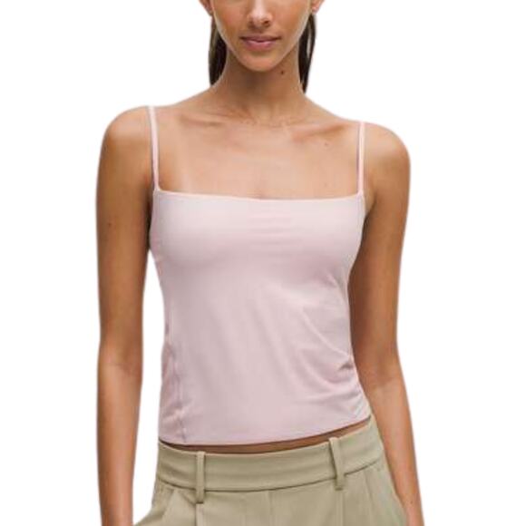 Lululemon Wundermost Spaghetti Strap Cami Tank Top | Pink Mist | Size Large NWT - Picture 1 of 7